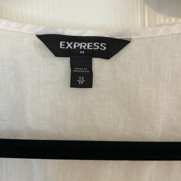 Express Tie-front Tank - White - Picture 3 of 4